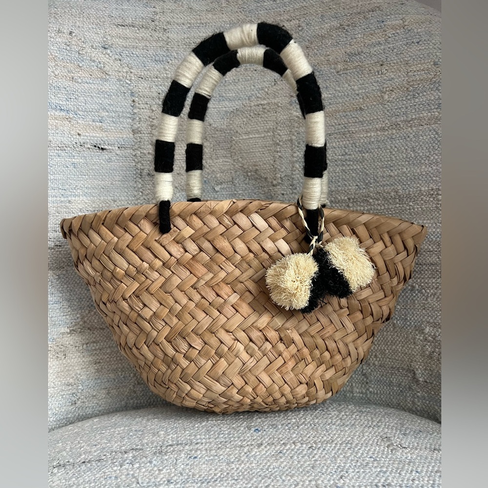 Kayu mini St Tropez straw tote